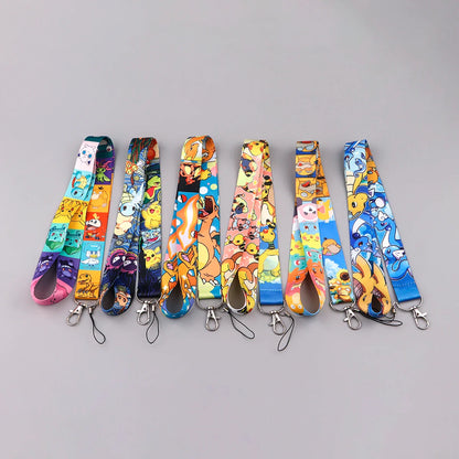 Anime Gengar Lanyard for Keys – Cartoon ID Card, Mobile Phone Strap, USB Badge Holder, DIY Keychain Gift