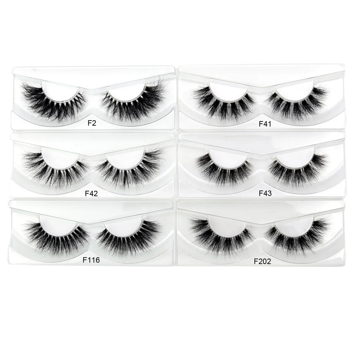 Visofree 3D Mink Eyelashes – 30/40/100 Pairs Handmade Full Strip Lashes with Tray, Cruelty-Free False Lashes for Makeup
