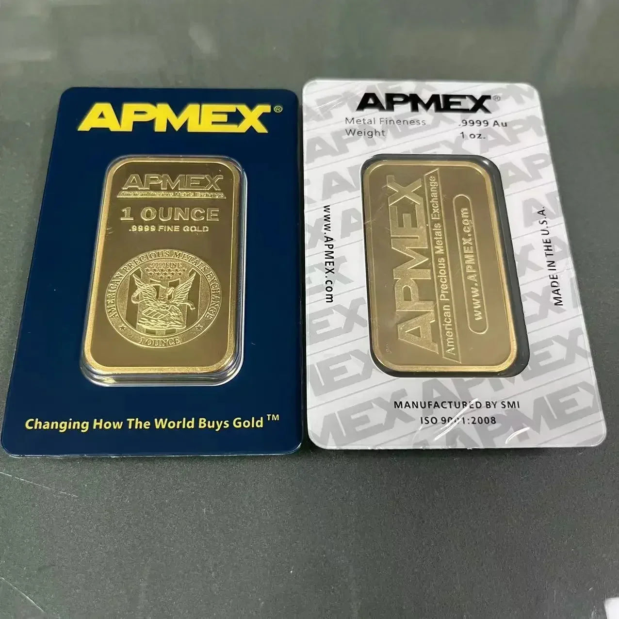 24K Gold Plated Copper Bar – 1g-100g Sealed Bullion Ingot, Non-Magnetic Golden Craft Gift