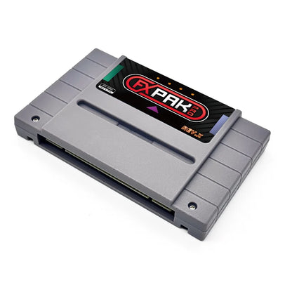 EVERGENESIS FXPAK Pro Rev. X SNES Game Cartridge – SD2 Flash Card for SFC/SNES 16-Bit Console with 8GB Memory Card