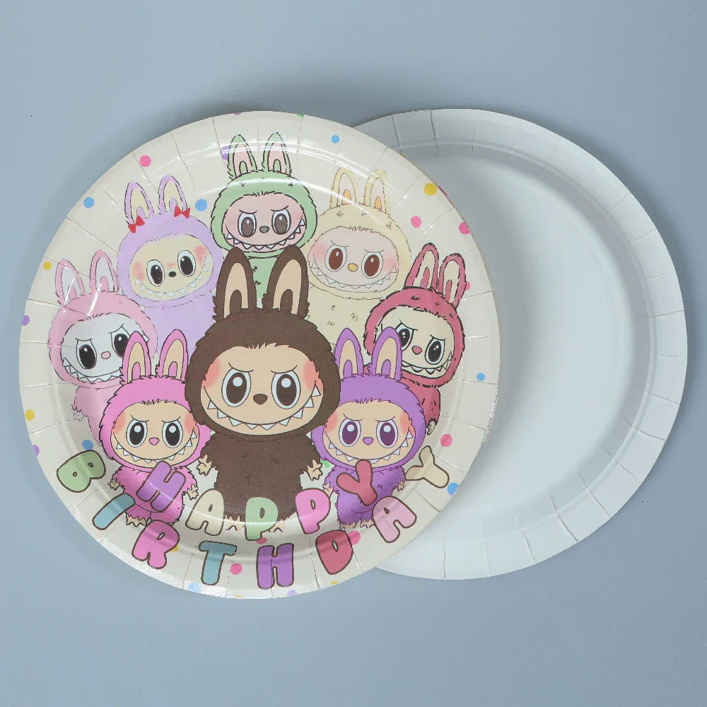 Doll Birthday Party Supplies – Disposable Tableware, Balloons, Banner & Stickers