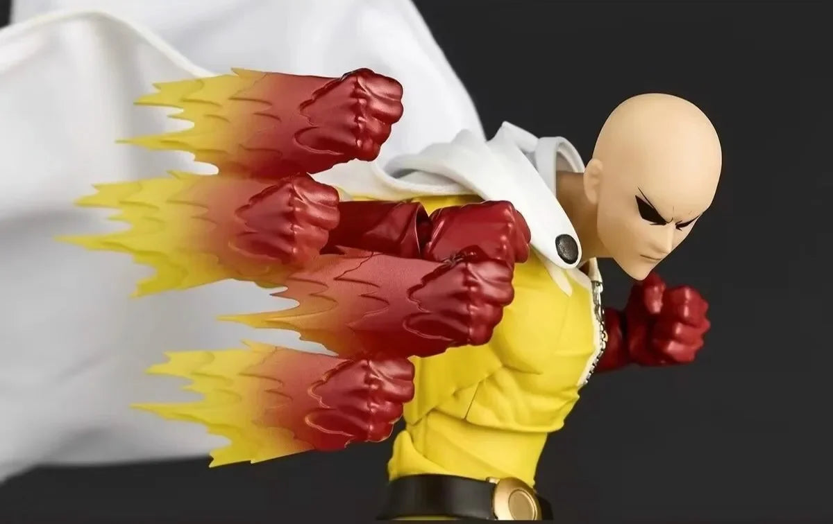 KAIYODO Revoltech ONE PUNCH-MAN Saitama Action Figure – PVC Anime Statue, Collectible Decor & Gift