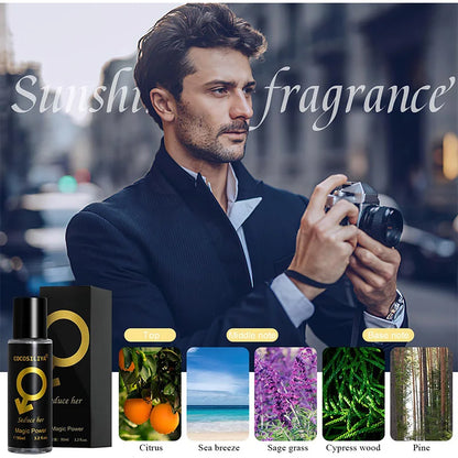 90ML Pheromone Perfume for Men — Seductive Long-Lasting Body Spray to Attract Women, Charming Flirting Fragrance