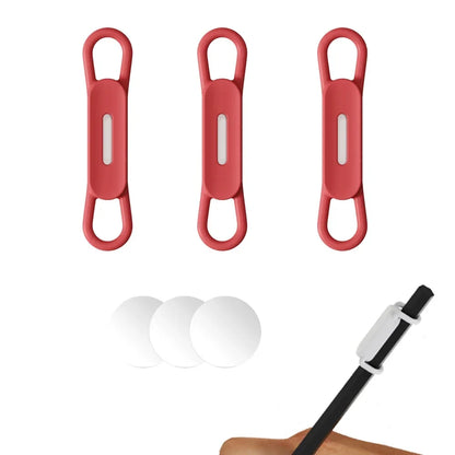 1-5PCS Magnetic Pen & Pencil Holder — Adjustable Silicone Desk, Whiteboard & Refrigerator Organizer