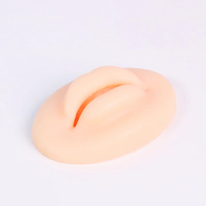 1pc Microblading Reusable 3D Silicone Lip Skin Practice: European Solid for PMU Beginner Training - Tattoo Permanent Makeup Tool