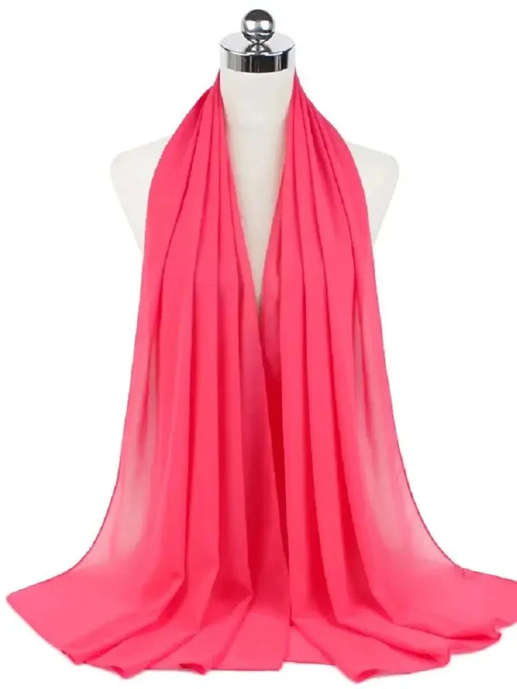 Women’s Solid Chiffon Instant Hijab – Ready-to-Wear Islamic Scarf, Muslim Shawl & Arab Head Wrap