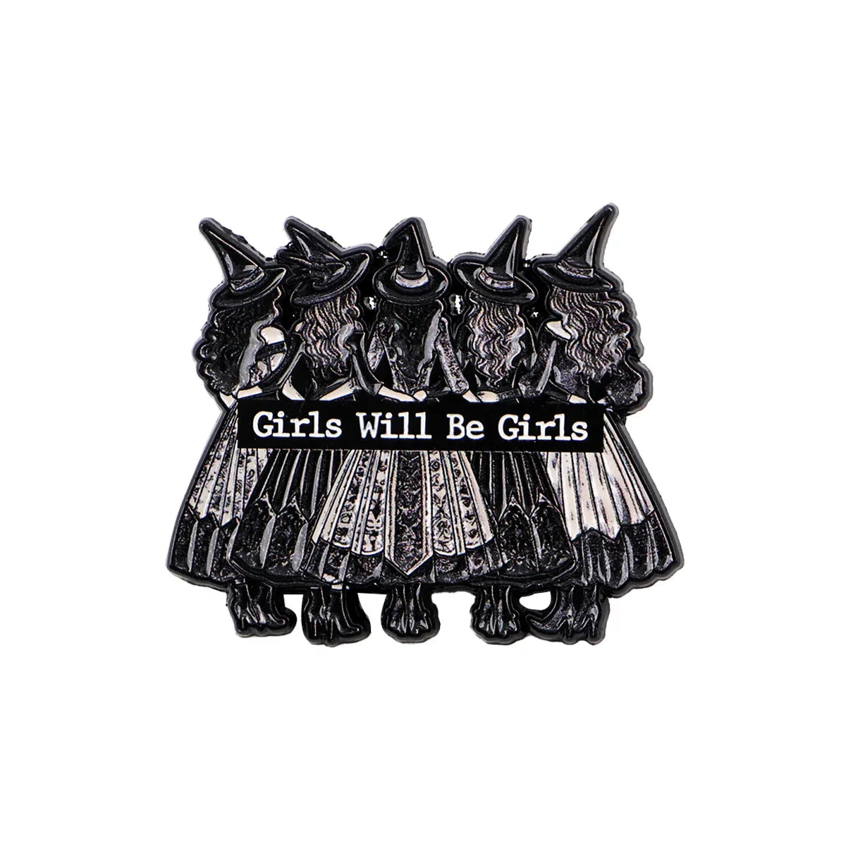 Funny Witch Enamel Pin — Halloween Lapel Brooch for Backpacks, Cosplay & Party Gifts