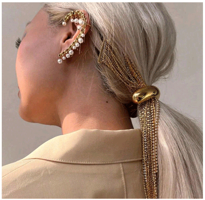 4PCS Fashion Women's High Ponytail Hair Rope – Elegant Elastic Hair Accessories for Daily & Holiday Wear