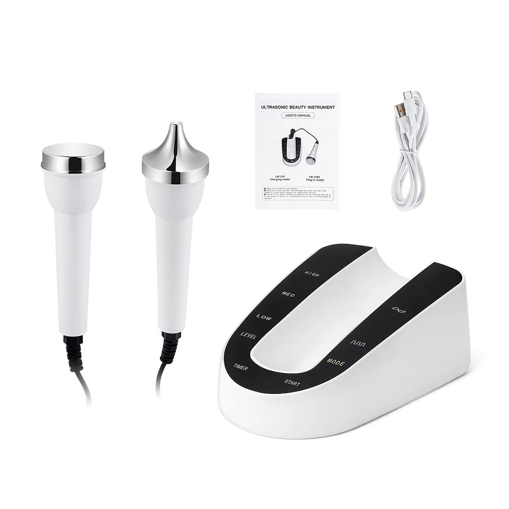 Ultrasound Skin Care Beauty Machine – High-Frequency Facial and Eye Massager for Face Lifting, Deep Cleansing, and SPA Treatment