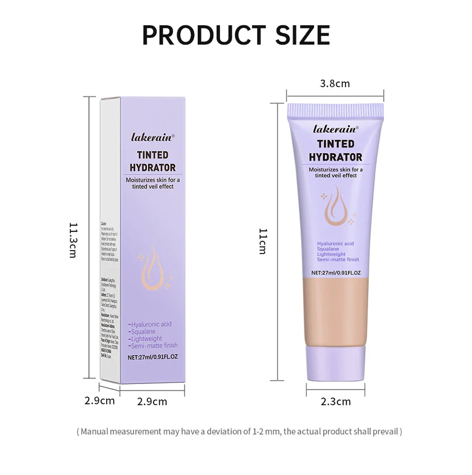 Strong Coverage Tinted Hydrator Makeup – Semi-Matte Finish for Women, Evens Skin Tone & Naturally Moisturizes