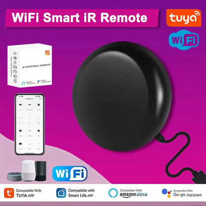 Tuya WiFi Smart IR Remote Controller – Universal Smart Home Hub for TV, AC & DVD, Works with Alexa & Google Home