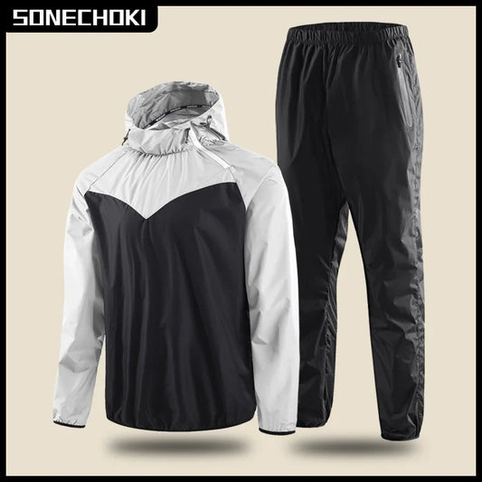 Unisex Sauna Suit Gym Set – Full Body Sweating Sportswear for Men & Women, Boxing, Running, Fitness & Weight Loss Tracksuit