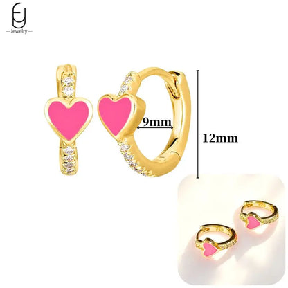 925 Sterling Silver Earrings for Women – Cute Starfish & Shrimp Pendant, Red Chili & Star Enamel Gold Fashion Jewelry