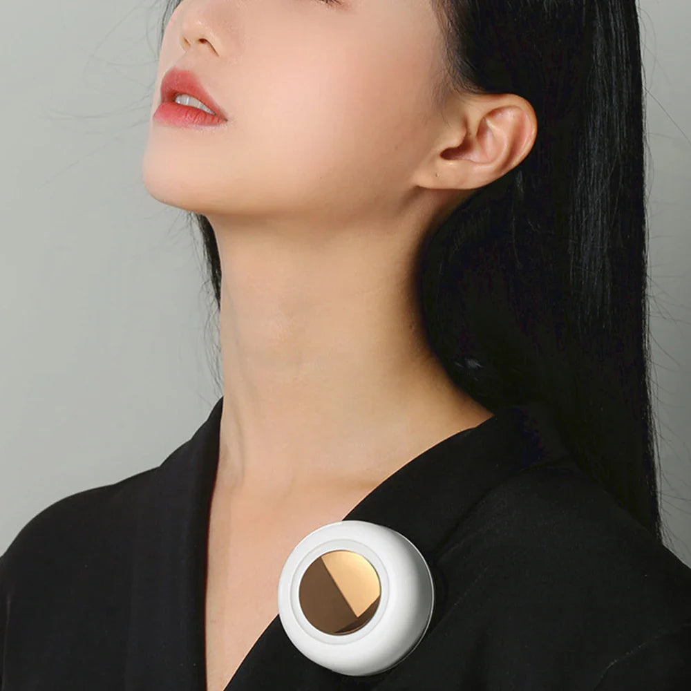 Portable Mini Handheld Bladeless Fan – Rechargeable Clip-On Waist or Desktop Fan for Outdoor Ventilation