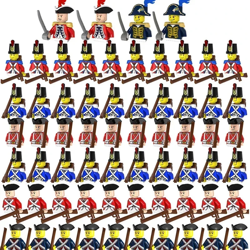 WW2 Mini Military Imperial Navy Soldier Building Blocks – Caribbean Pirates Figures Bricks Educational Toys for Boys, Christmas Gift