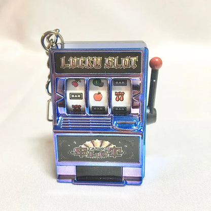 Fruit Machine Slot Keychain – Trendy Creative Car Pendant & Gift Accessory