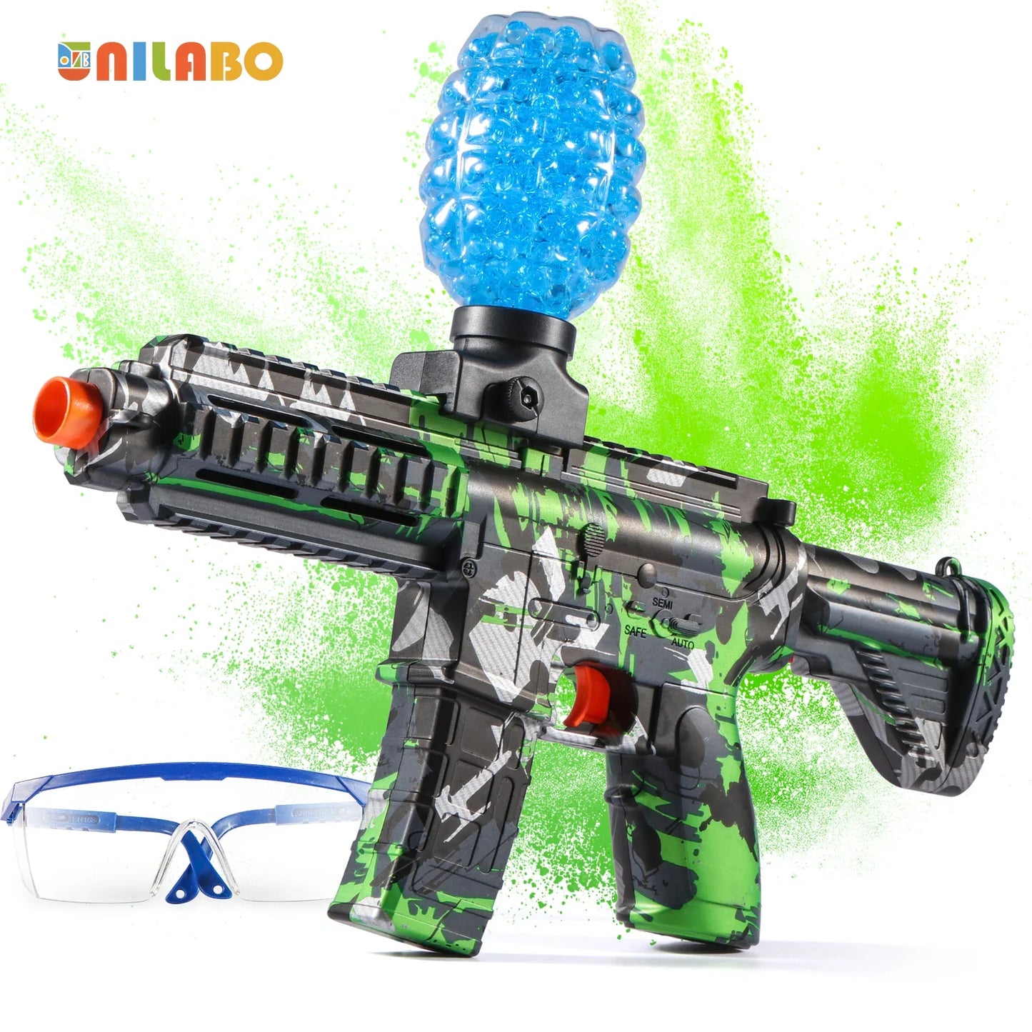 M416 Electric Ball Blaster Toy Gun – High-Speed Metallic Finish, Rechargeable, Halloween & Thanksgiving Gift (Bullets Not Included)