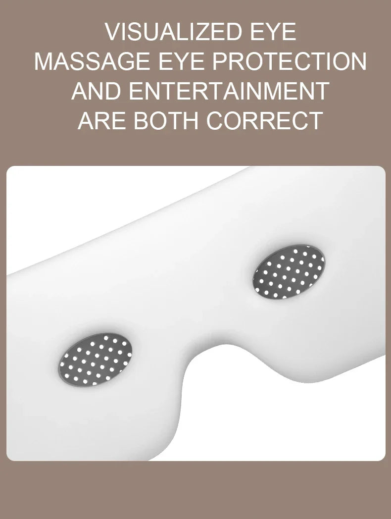 Newest Visible Eye Massager | Smart Airbag Compression Glasses with Bluetooth Music for Better Sleep