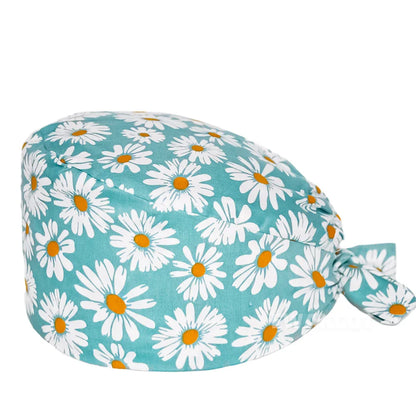 Unisex Soft Scrub Cap – Cartoon Print Surgical Hat for Men and Women, Operating Room Nursing Accessories