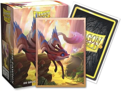 100pcs Dragon Shield Brushed Art Card Sleeves – 66x91mm Tournament Protector for PKM & PTCG Cards