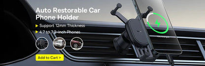 Baseus 15W Magnetic Wireless Car Charger – Fast Charging Phone Holder with Light Effect for iPhone 15/14/13 Pro Max