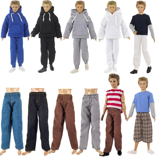 12-Inch Ken Doll Clothes – Casual Sweater Outfit, Multiple Styles Available