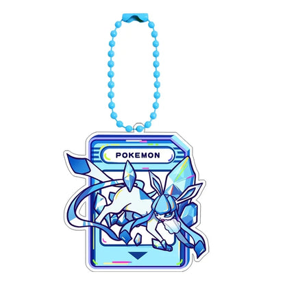 Pokémon Acrylic Keychain Set — Eevee, Pikachu, Gengar & Charizard Cartoon Pendant for Anime, Game Collection & Gift Toys