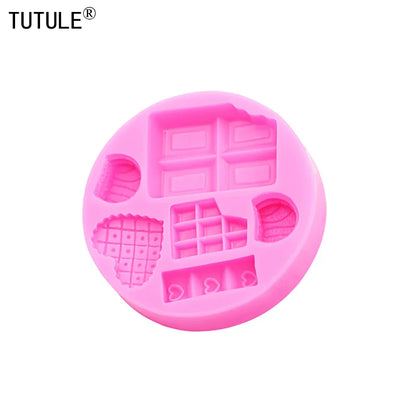 Cartoon Ice Cream & Candy Silicone Mold: DIY Handmade Chocolate Craft for Dessert Decoration - Baking Gadgets