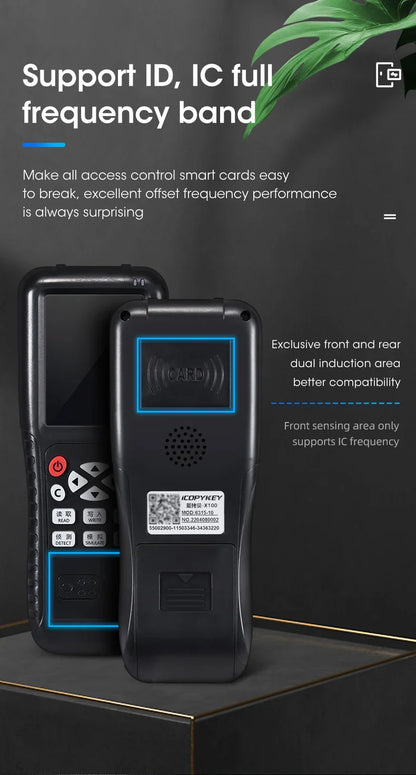 RFID Reader & Writer | Key Card Programmer, NFC Copier & Decoder with Mobile App