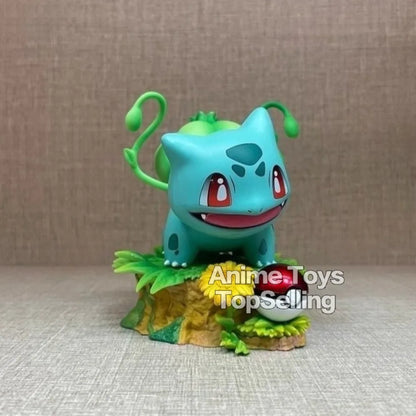 10cm Pokemon Bulbasaur Anime Figure – PVC Action Toy for Kids & Collectors
