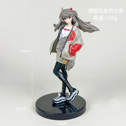 18cm NEON GENESIS EVANGELION Ayanami Rei & Asuka Action Figures – PVC Anime Model Figurines for Collection