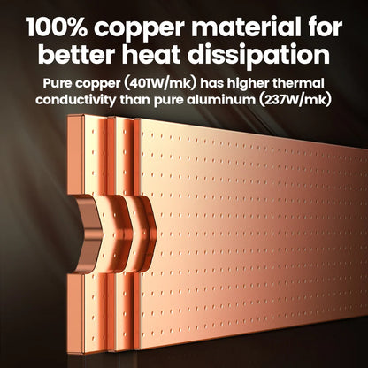 JEYI Copper M.2 Heatsink - NVMe 2280 SSD Cooler with Thermal Silicone Pad for Laptop & Desktop