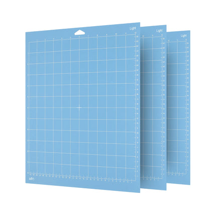 12x12 Cutting Mat for Cricut – Standard, Light, Strong & FabricGrip for Explore Air, Air 2, One