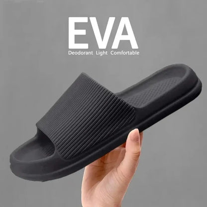 Unisex Soft Sole Massage Shower Slippers – Waterproof Non-Slip Bathroom & Home Comfort Slides for Couples