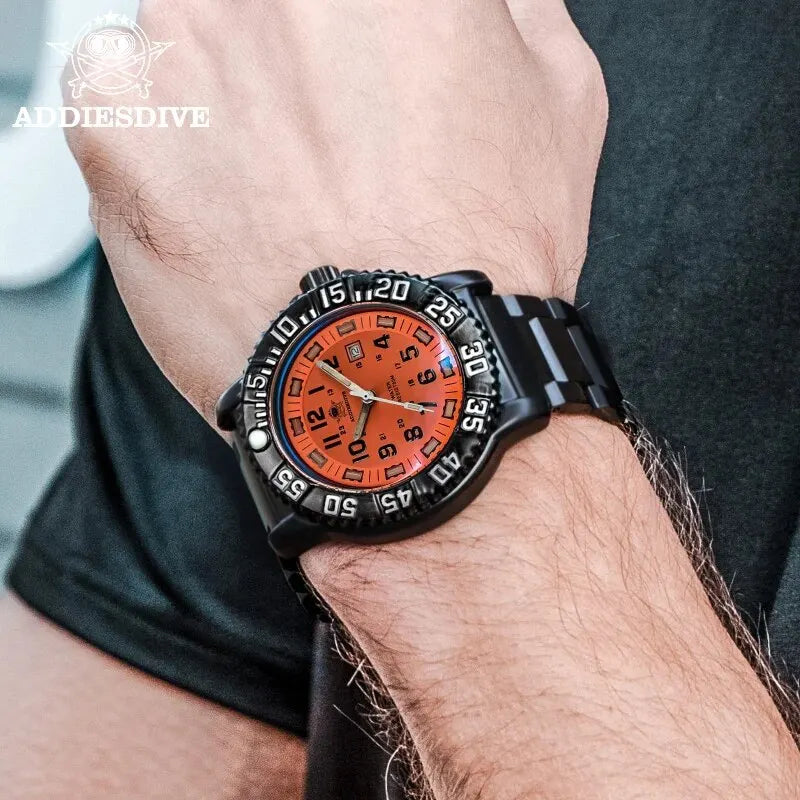 Addies Men's Military Watch - Luminous, Multi-Functional Quartz with Nylon & Steel Strap, Waterproof Outdoor Sports Watch