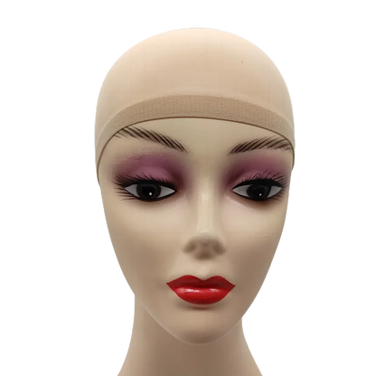 Ventilated Nylon Mesh Wig Cap – Stretchy, Breathable, Extra Thin Stocking Hairnets for Wigs, Available in 1/6/12 Bags