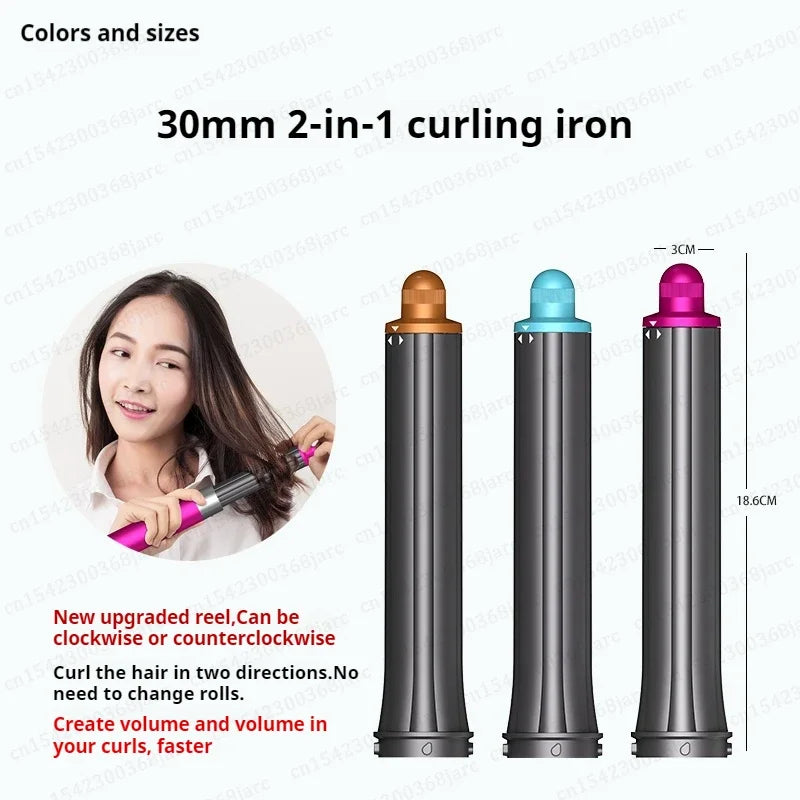 Hair Styler Nozzle for Dyson Airwrap HS01/HS05 – Multi Hair Curler & Smoothing Brush Accessory