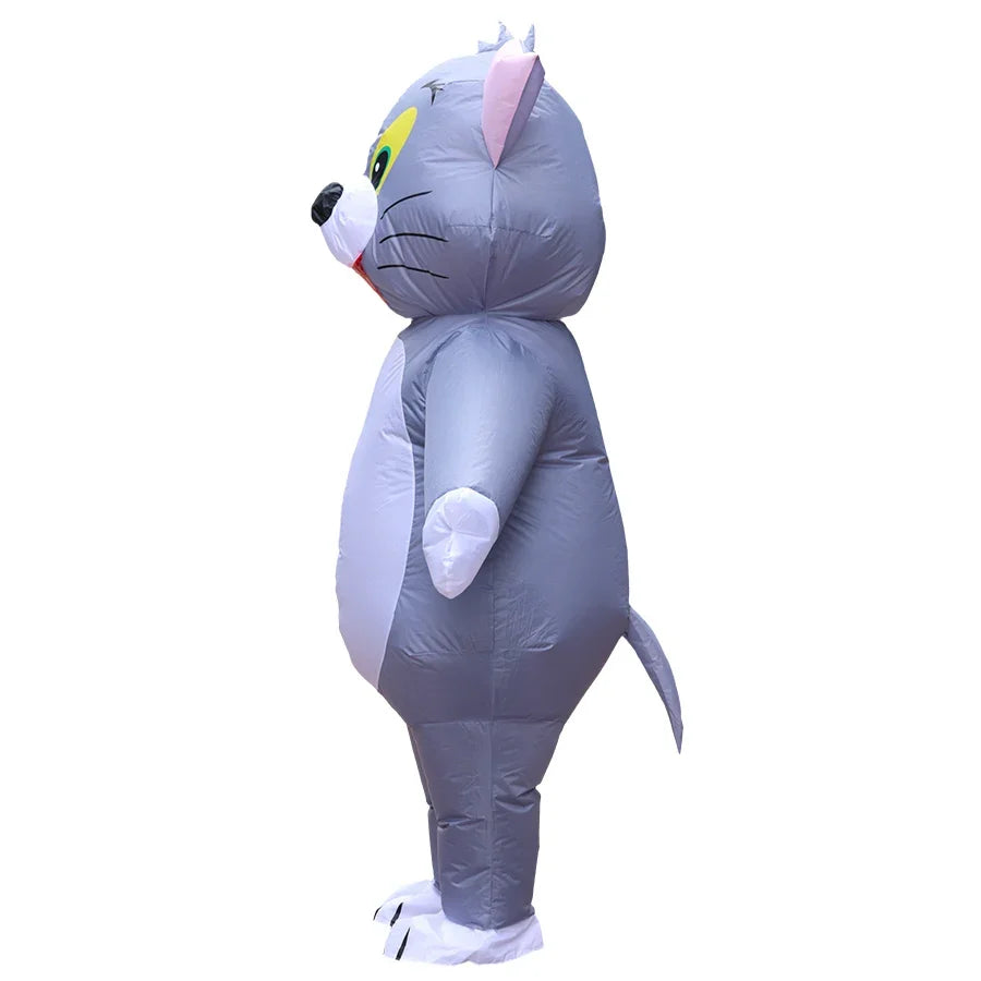 Cat and Mouse Inflatable Costume - Funny Adult Full Body Cosplay Party Outfit