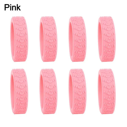 8pcs Travel Luggage Wheel Covers | Silicone Casters Protection for Suitcase, Noise-Reducing
