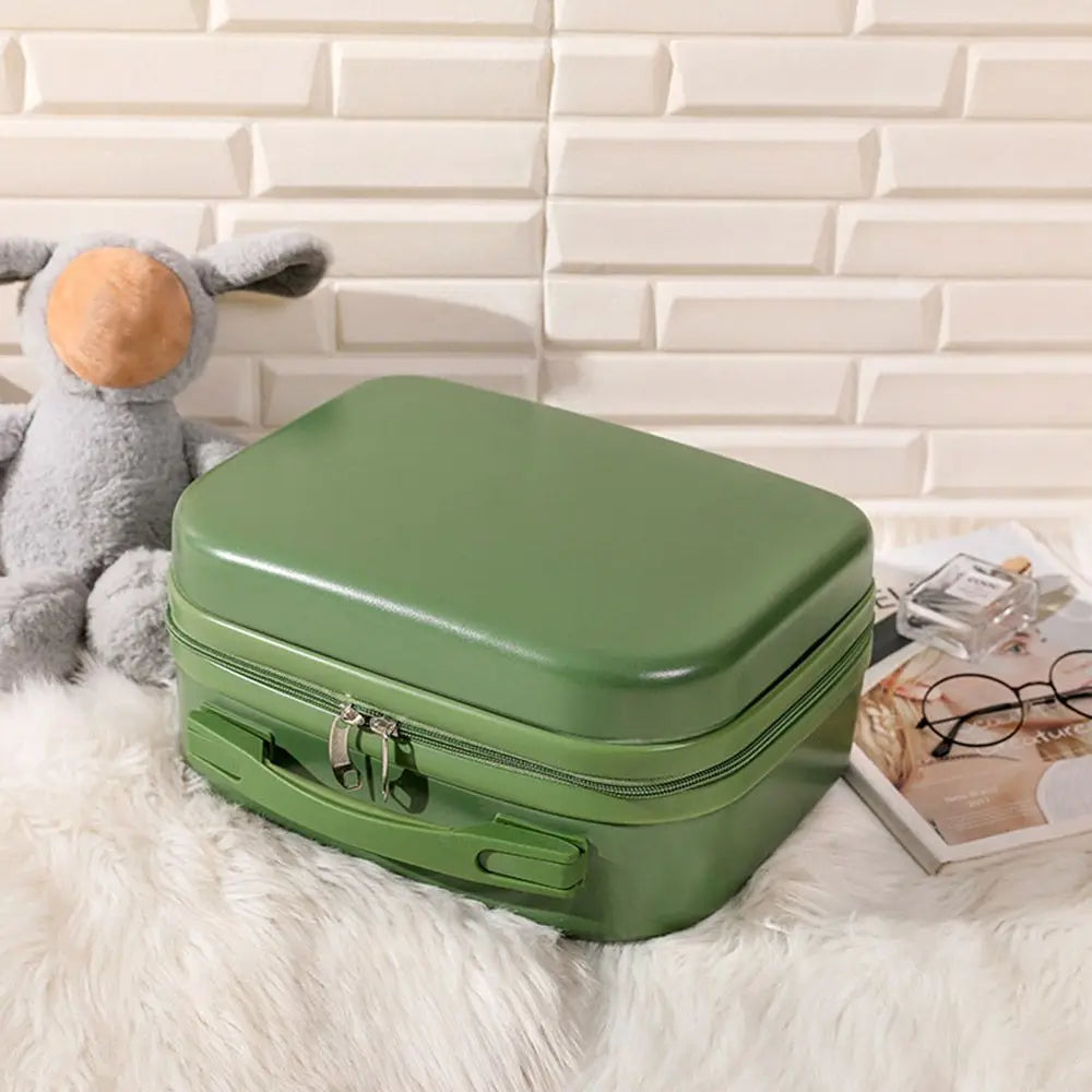 14 Inch Mini Women’s Carry-On Suitcase – Short Trip Travel Luggage & Makeup Bag