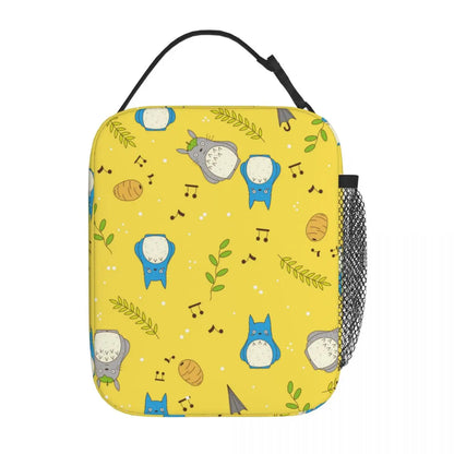 Totoro Miyazaki Anime Insulated Lunch Tote Bag – Portable Thermal Cooler for School & Office