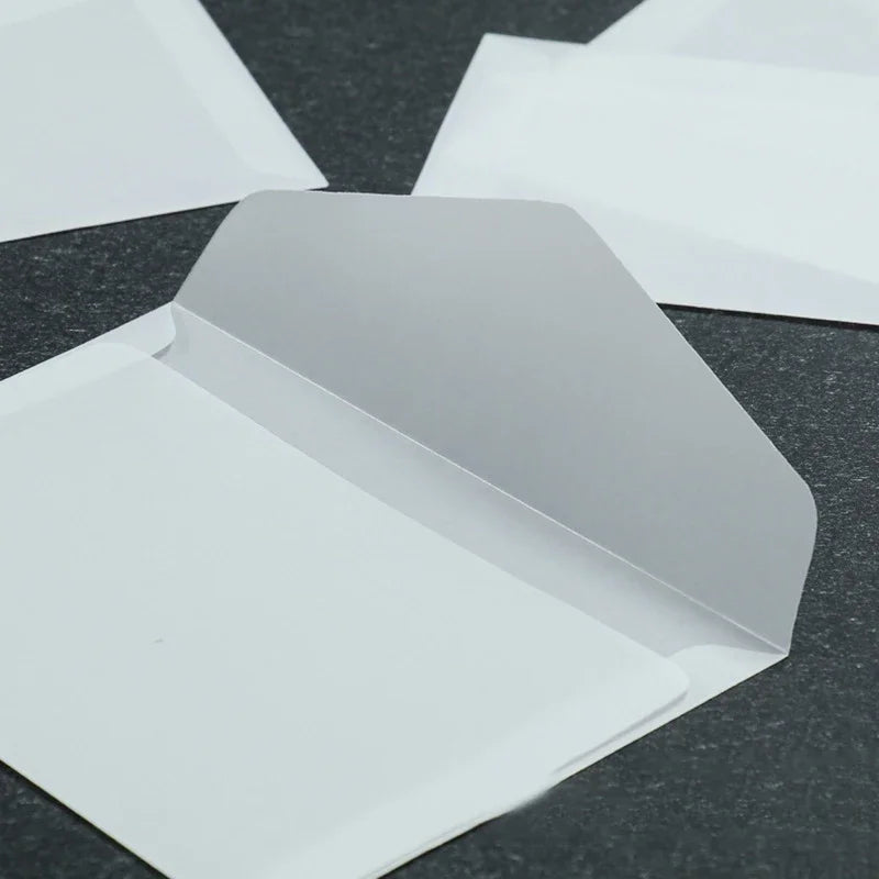 50 Pcs Blank Translucent Envelopes – for Invitations, Postcards, Gift Boxes, Wedding & Business Letters