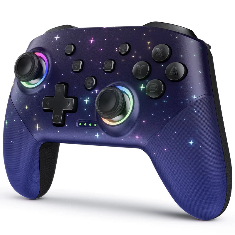 LED Star Wireless Pro Controller for Nintendo Switch, Switch Lite & OLED – Multi-Platform Bluetooth Controller for Windows, iOS & Android
