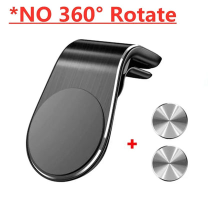Universal Magnetic Car Phone Holder - Air Vent Mount with 360° Rotation GPS Support for iPhone & Android Phones