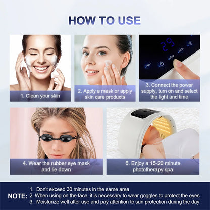 Professional 7-Color PDT LED Mask – Red Light Therapy Facial Device for Skin Rejuvenation, Face Lift & Anti-Wrinkle Treatment