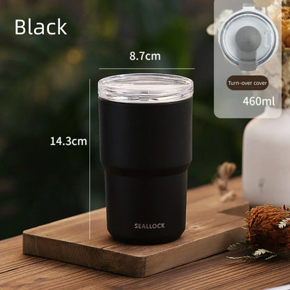 304 Stainless Steel Thermos Cup – Double-Layer Insulated Large Capacity Portable Travel Mug for Coffee & Water, Office Use