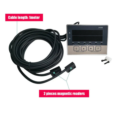 LP20E 2-Axis Digital DRO – Magnetic Sensor Tape Displacement Readout Scale for CNC Lathe & Woodworking Machines