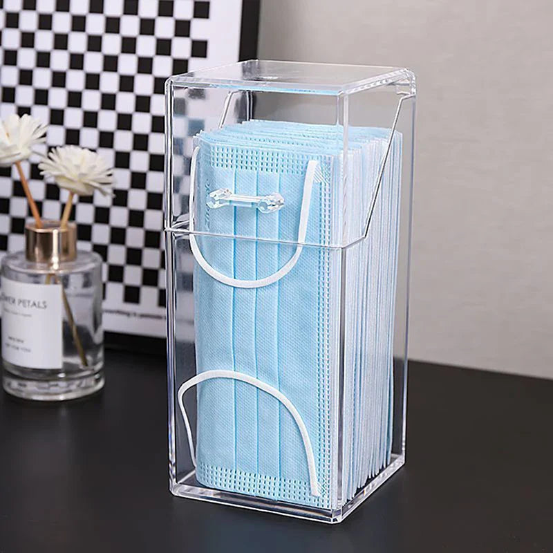 Mask & Wet Tissue Storage Box – Dustproof Baby Wipes Dispenser with Lid for Kitchen & Household