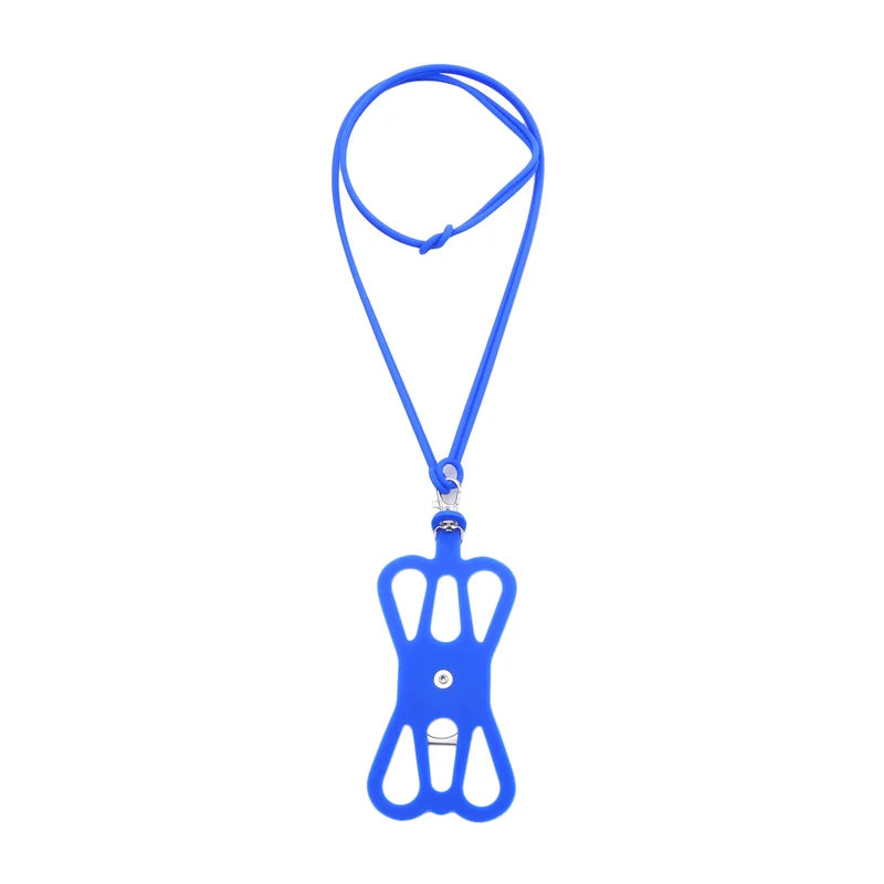 Universal Silicone Phone Lanyard — Sports Strap, Ring Holder, Neck Sling Rope & Mobile Phone Chain