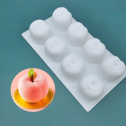 3D Fruit Shape Silicone Cake Mold — French Dessert Baking Tools for Brownies, Mousse & Pastry Decoration